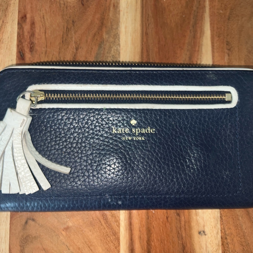 Kate Spade Dark Blue Chester Street Nada Wallet.